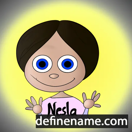 cartoon of the name Nelsina