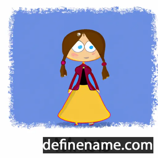 cartoon of the name Neringa