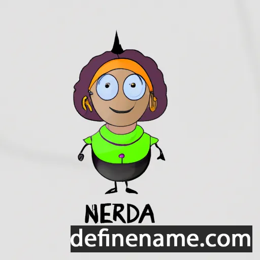 cartoon of the name Nerrida