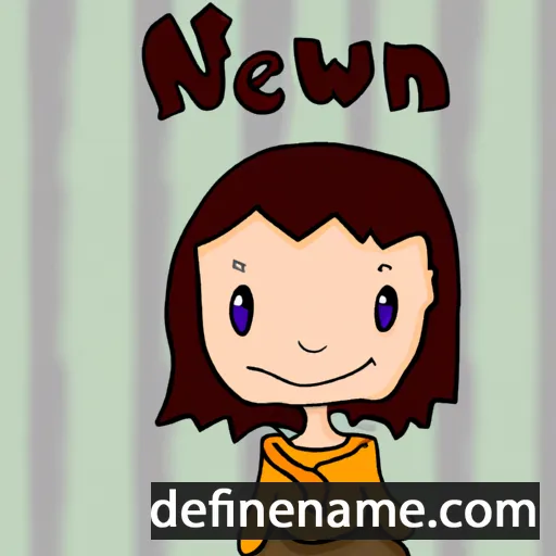 cartoon of the name Nerwen