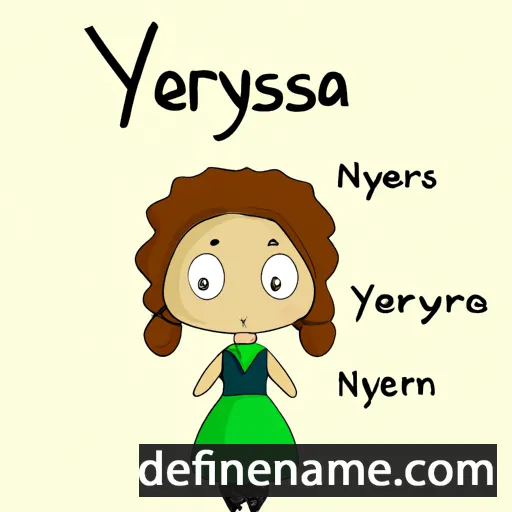 cartoon of the name Neryssa