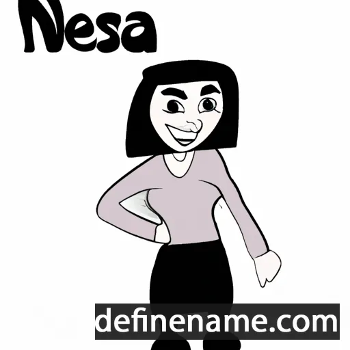 cartoon of the name Nesa