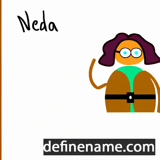 cartoon of the name Nesida