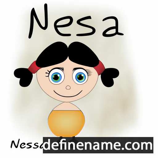 cartoon of the name Nesina