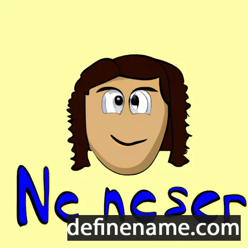 cartoon of the name Nesreen