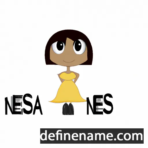 cartoon of the name Nessia