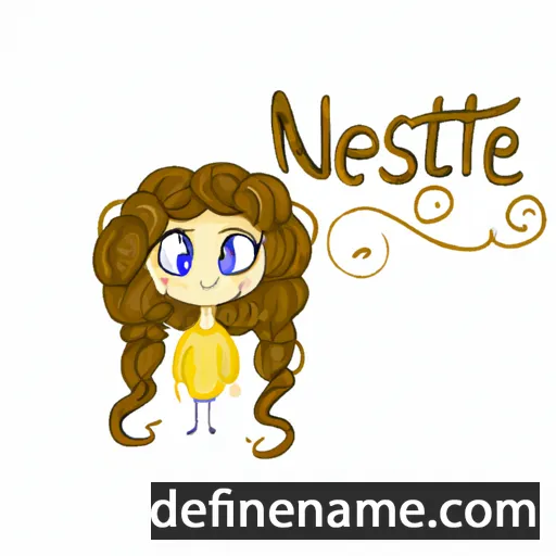 cartoon of the name Nestine