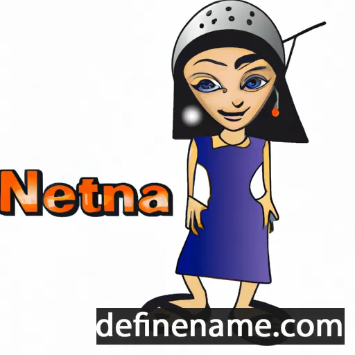 cartoon of the name Netanja