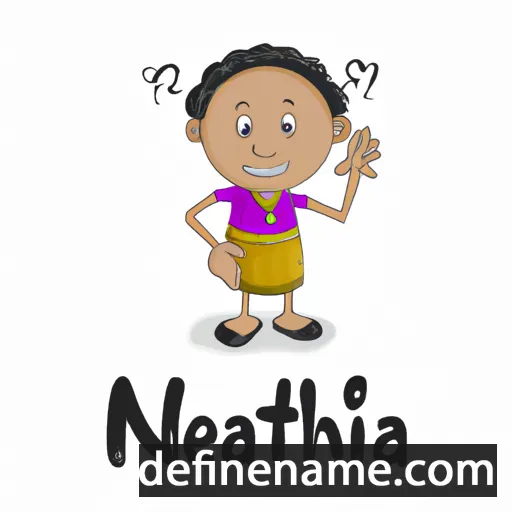 cartoon of the name Nethanja