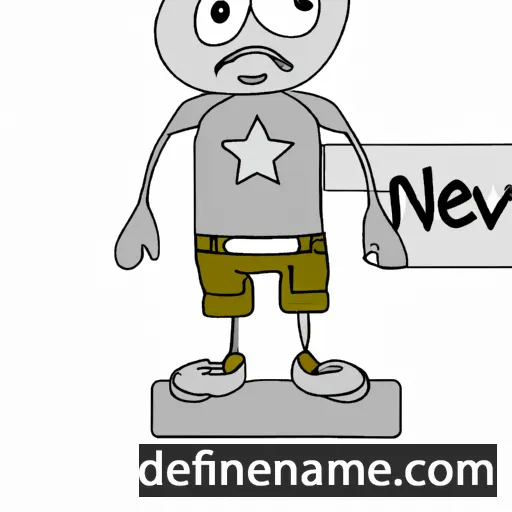 cartoon of the name Nev