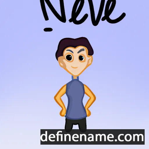 cartoon of the name Neval