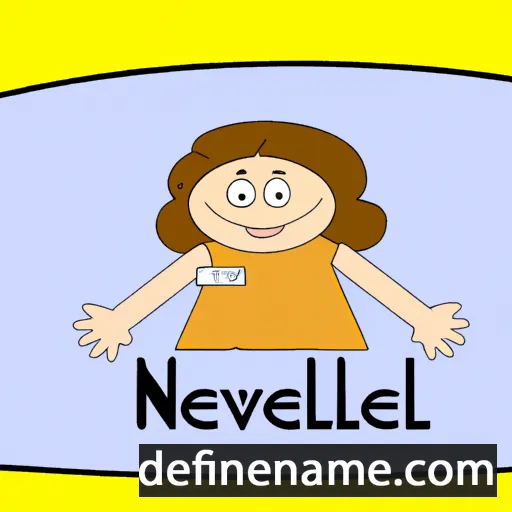 cartoon of the name Nevelyn