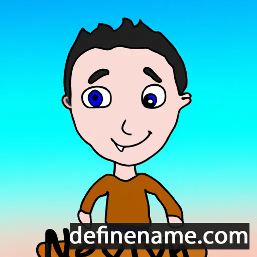 cartoon of the name Nevin