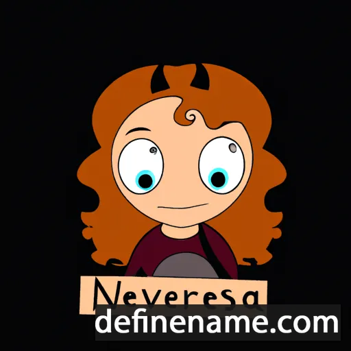 cartoon of the name Nevresa