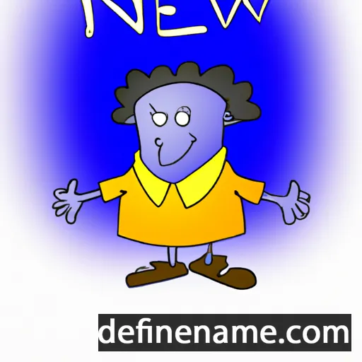 cartoon of the name Newal