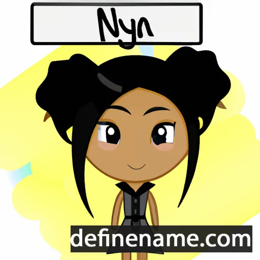 cartoon of the name Neyah