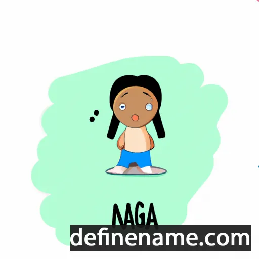 cartoon of the name Ngana