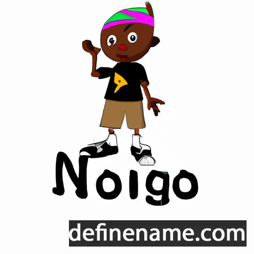 cartoon of the name Ngoni