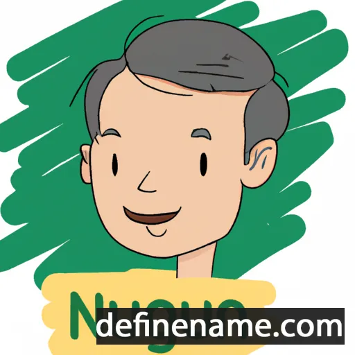 cartoon of the name Nguyen