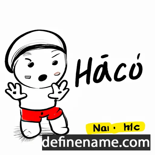 cartoon of the name Nhạc