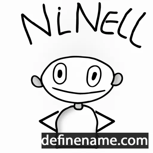 cartoon of the name Níniel