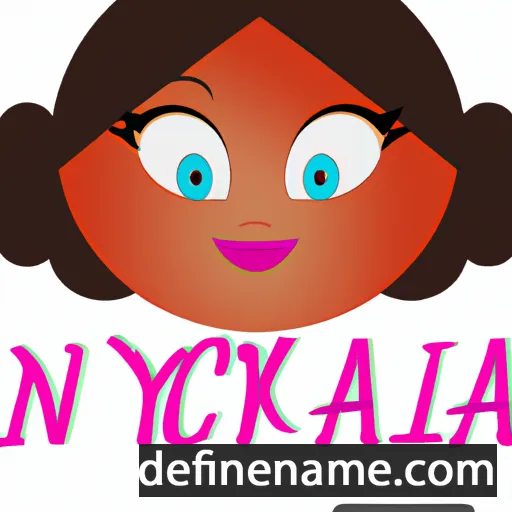 cartoon of the name Nickayla