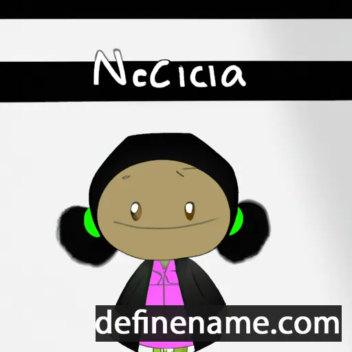 cartoon of the name Nicolena