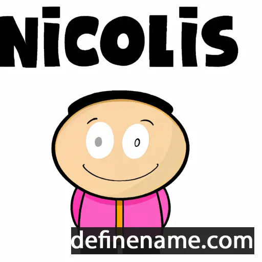 cartoon of the name Nicollas