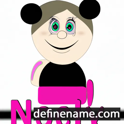 cartoon of the name Nicoly