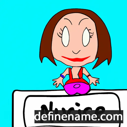 cartoon of the name Nicque