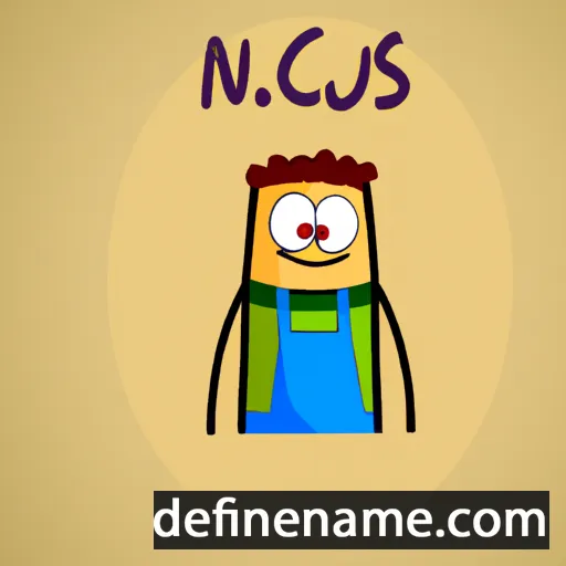 cartoon of the name Nicus