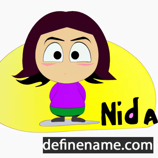 cartoon of the name Nida