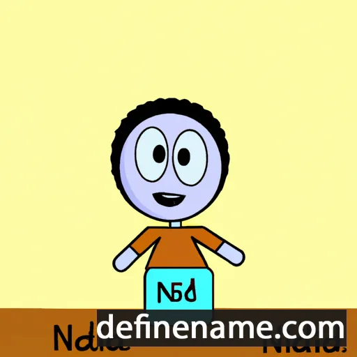 cartoon of the name Nidal