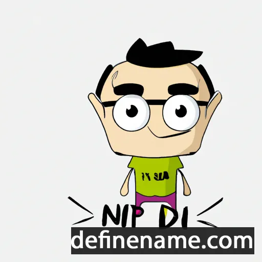 cartoon of the name Nidup