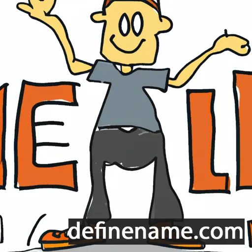 cartoon of the name Niel