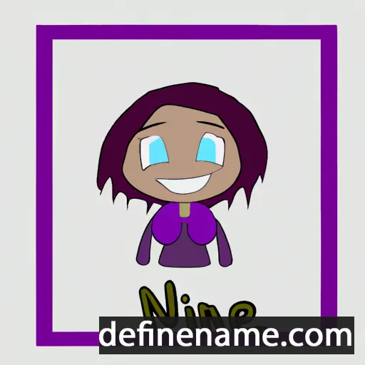 cartoon of the name Niene