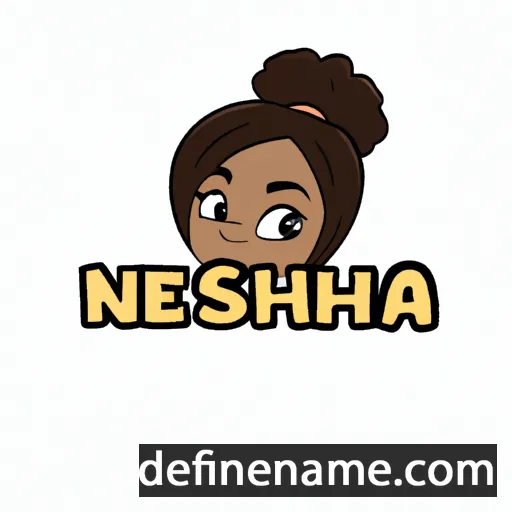 cartoon of the name Niesha