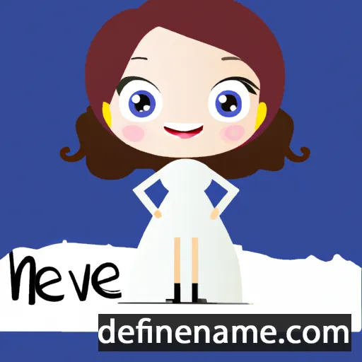 cartoon of the name Nieve