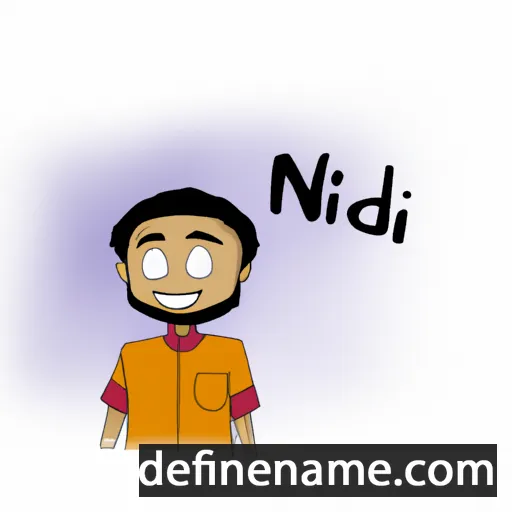 cartoon of the name Nihad