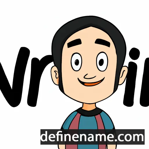 cartoon of the name Nihar