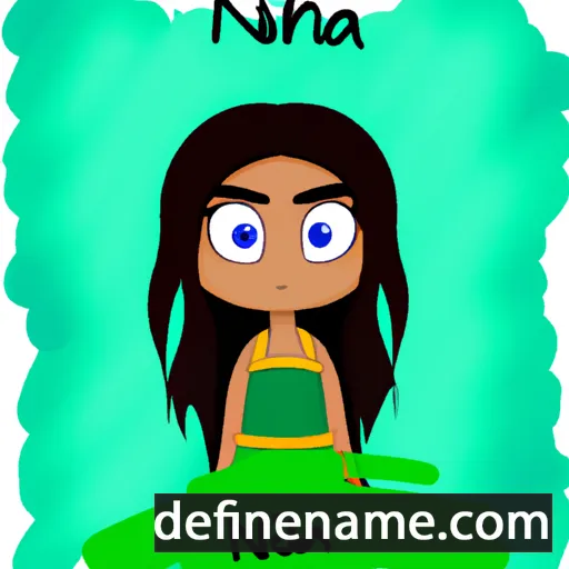 cartoon of the name Nihma