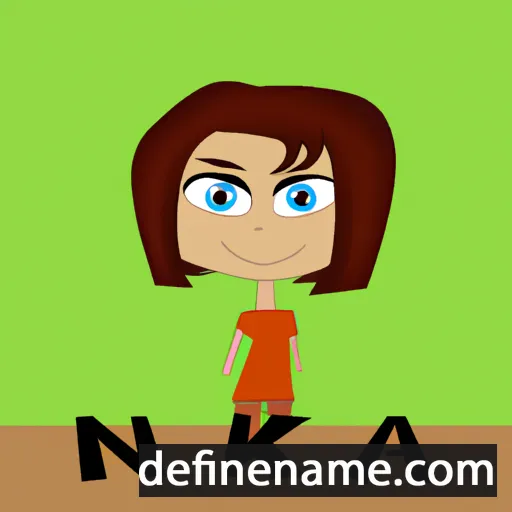 cartoon of the name Nika