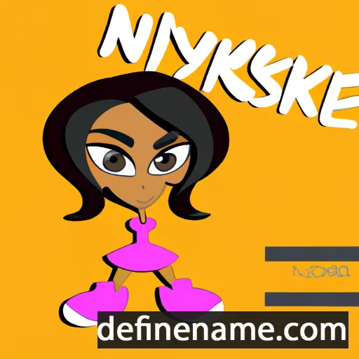 cartoon of the name Nikeysha