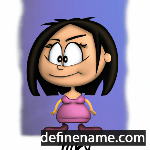 cartoon of the name Nikky