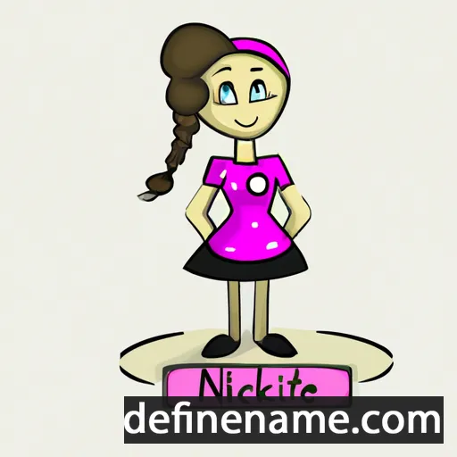 cartoon of the name Nikolette