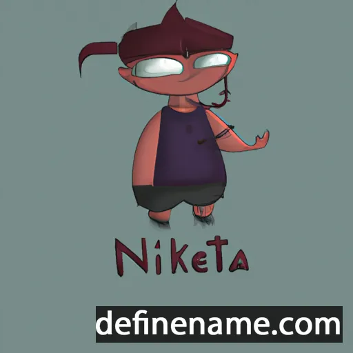 cartoon of the name Nikte-ha