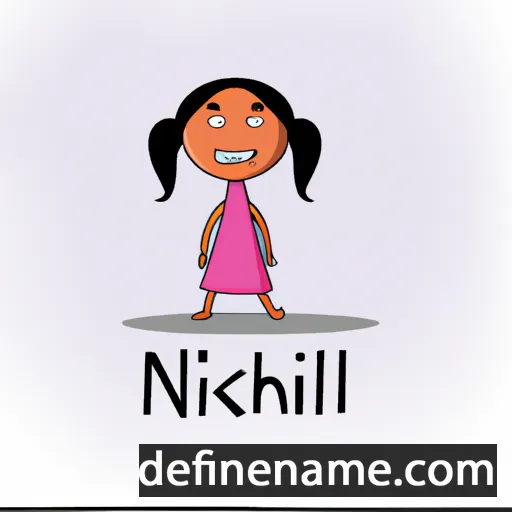 cartoon of the name Nilakshi