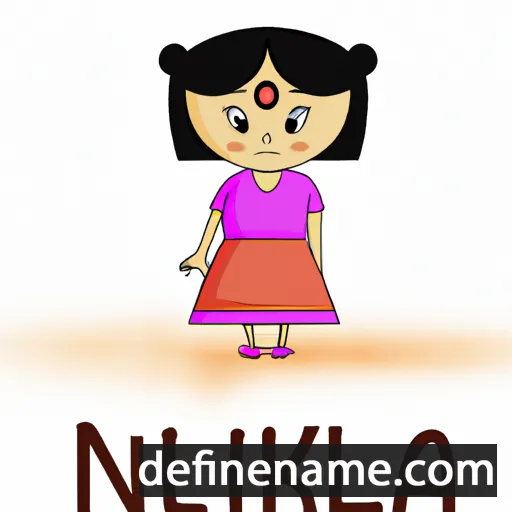 cartoon of the name Niluka