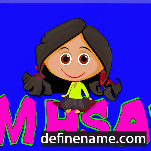 cartoon of the name Nimeesha