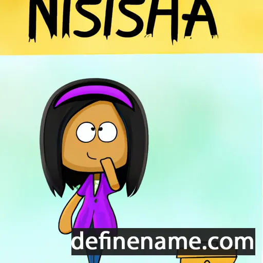 cartoon of the name Nimisha